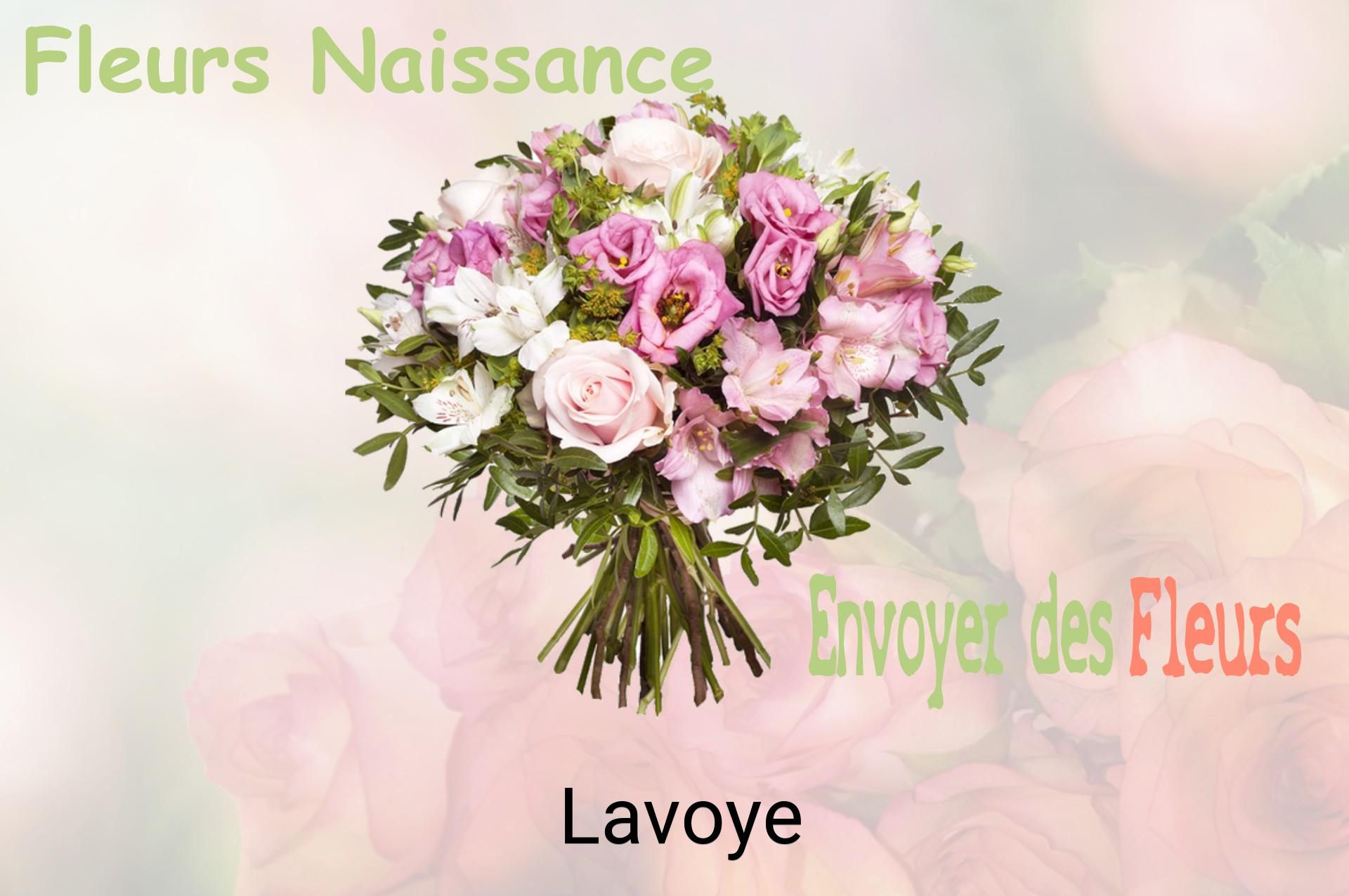 Bouquet de fleurs de naissance livré à Lavoye