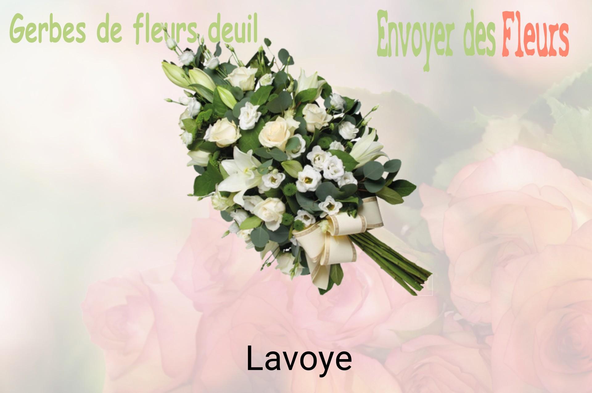 Gerbe de fleurs de deuil livrée à Lavoye